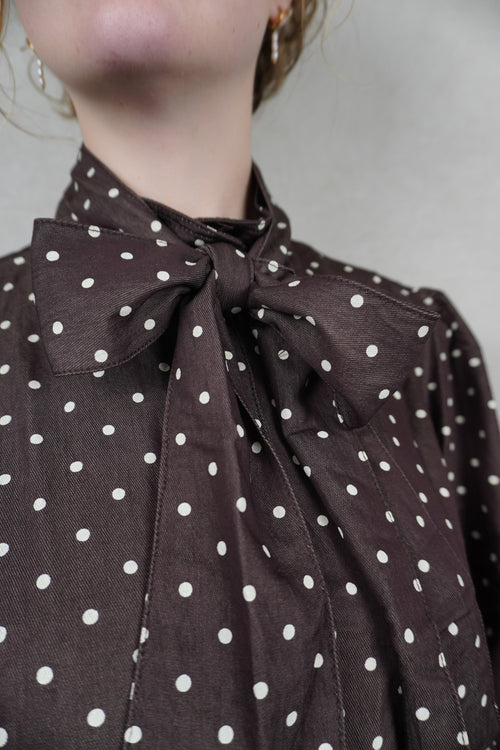 Blouse Fleur Bruin