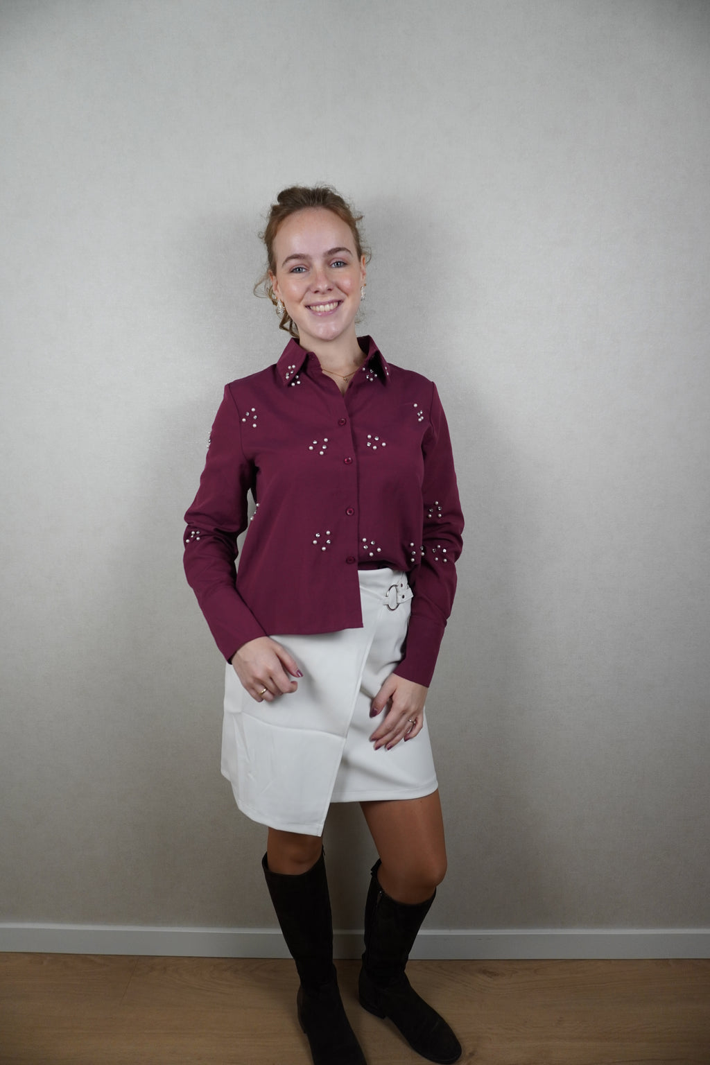 Blouse Roos rood