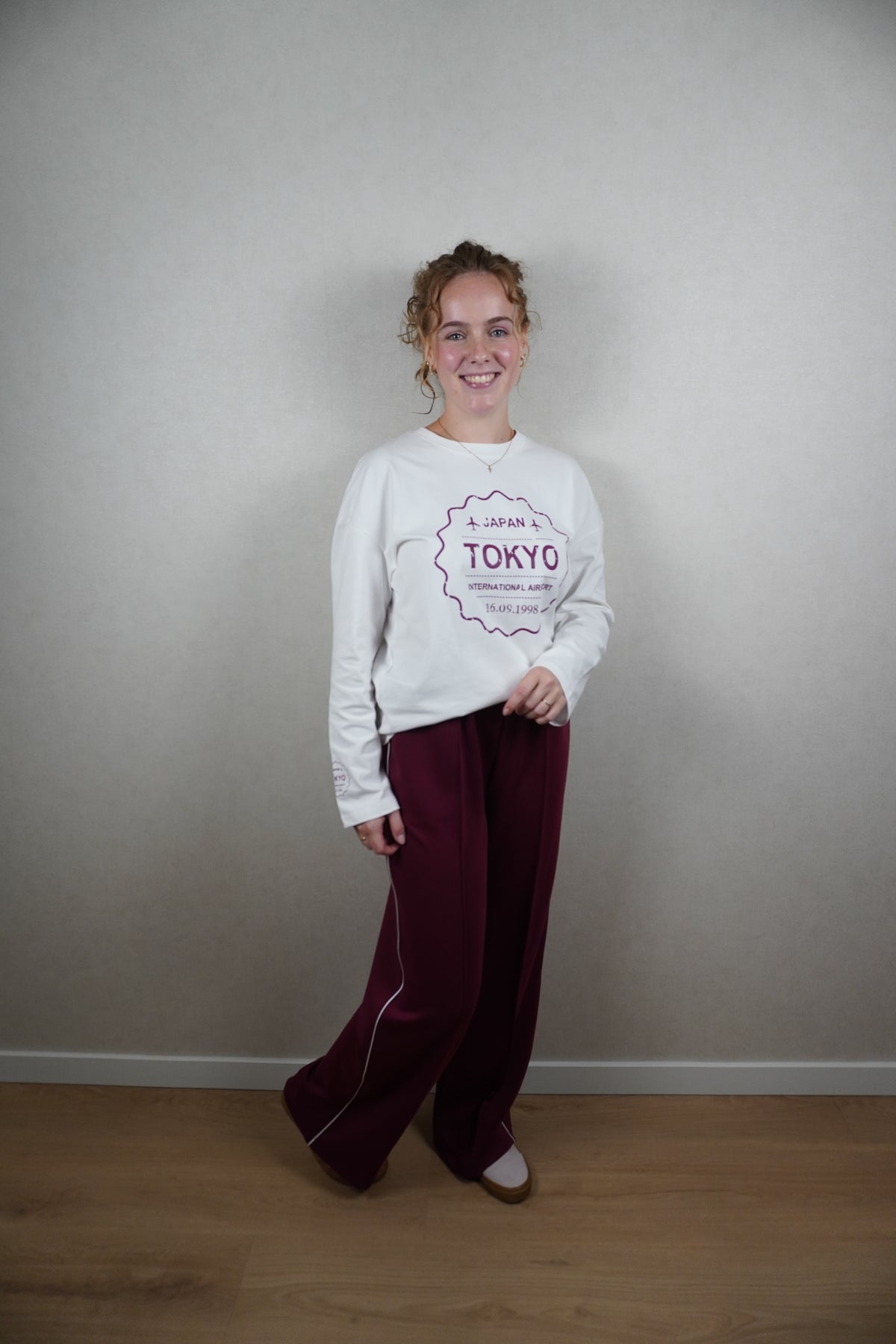 Pantalon Mikki bordeaux