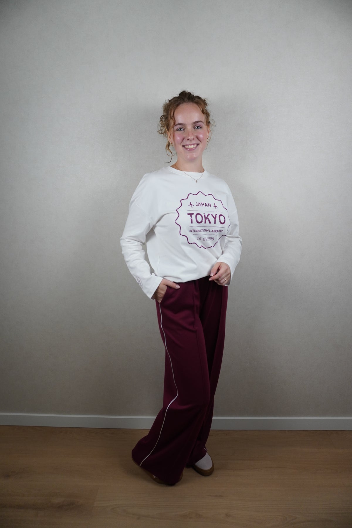 Pantalon Mikki bordeaux