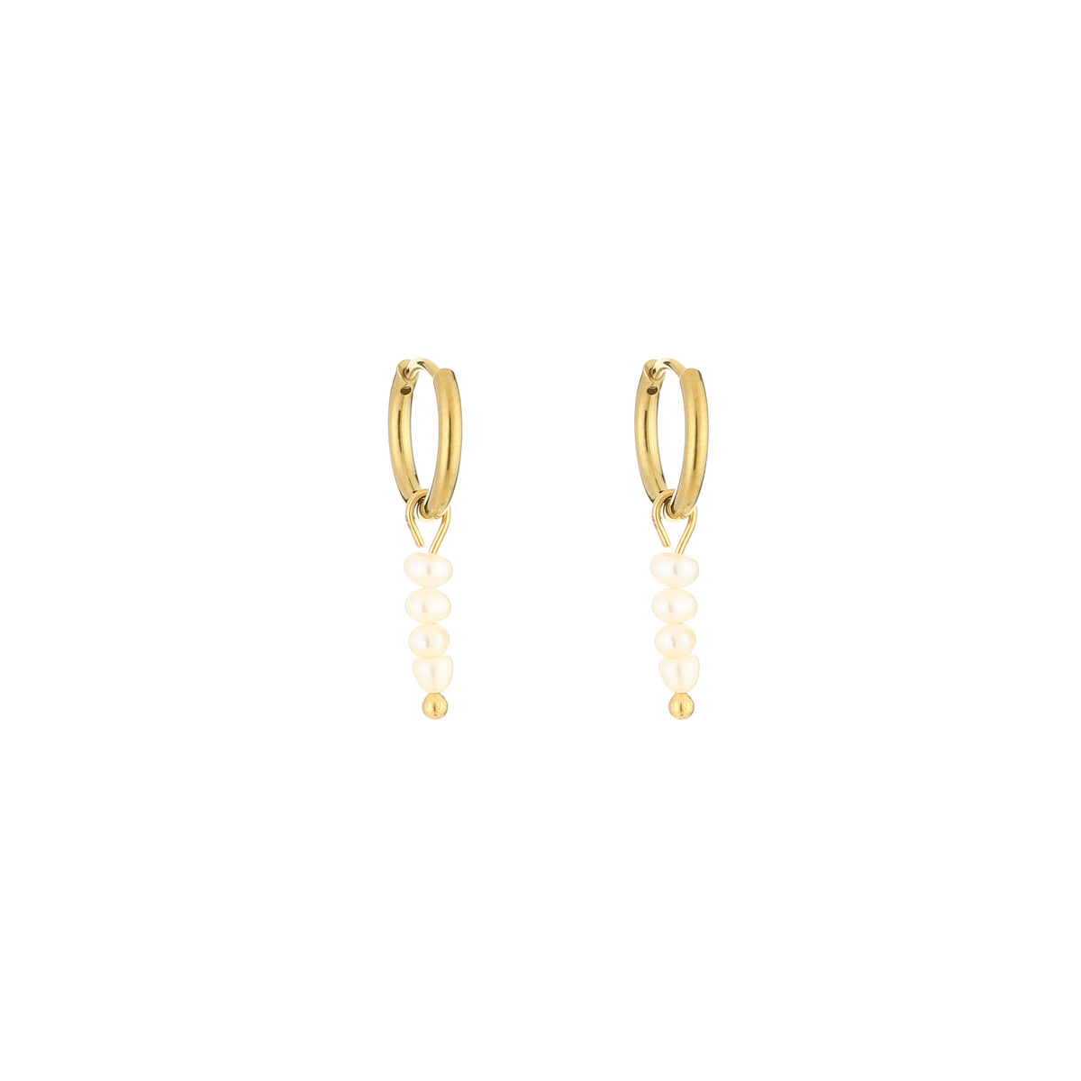 Oorbellen hanger met parels