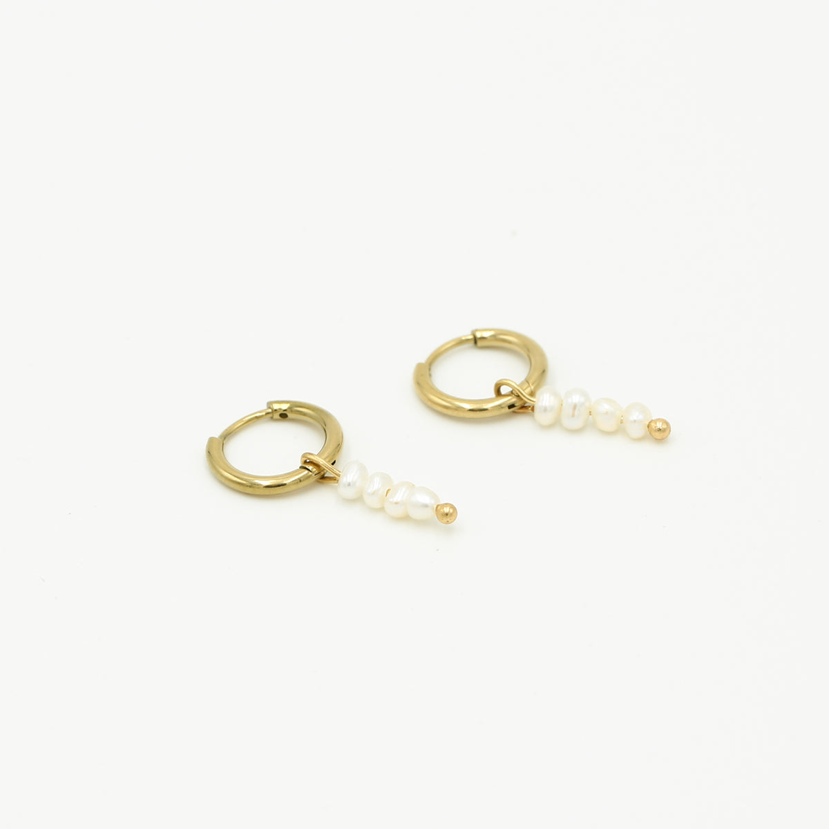 Oorbellen hanger met parels