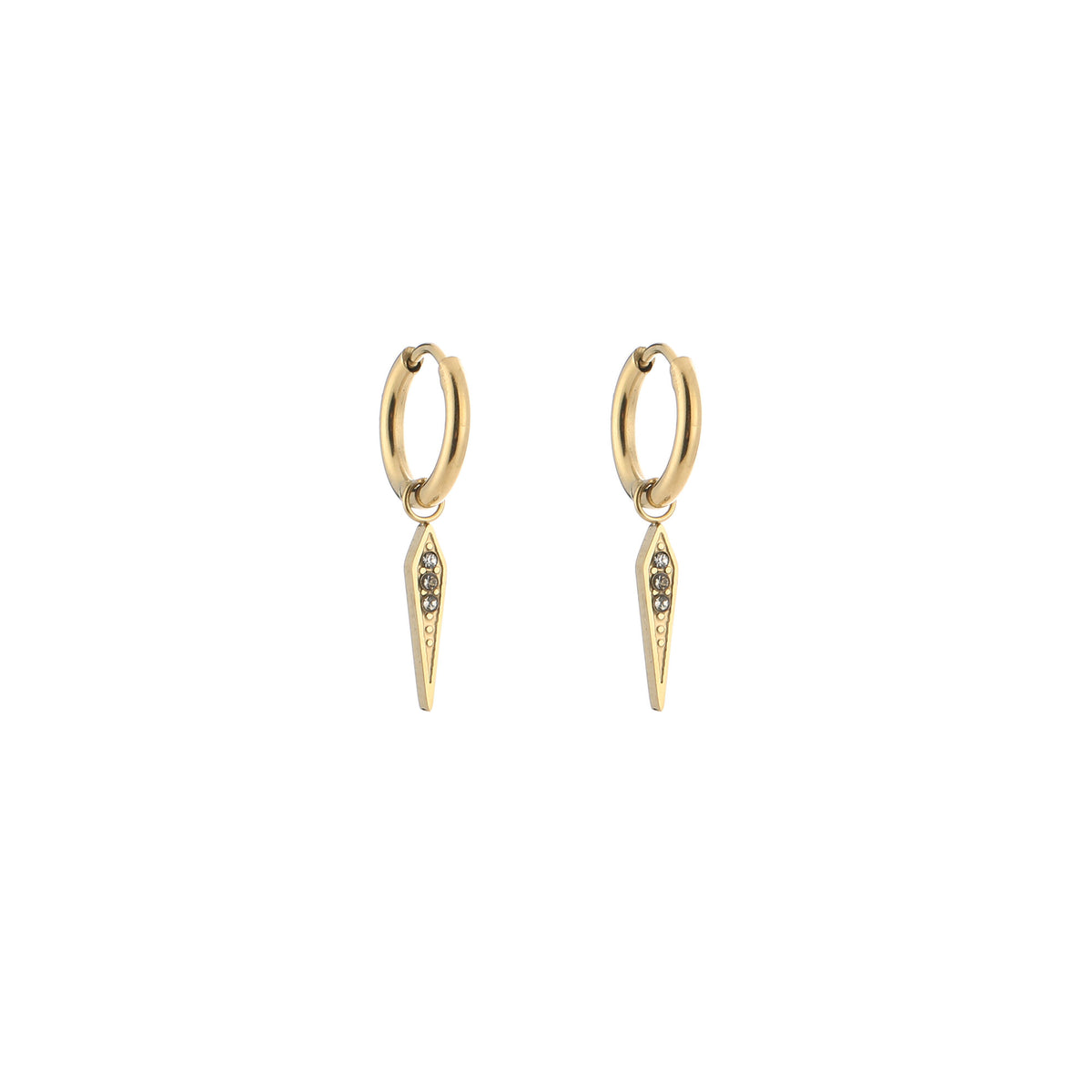Oorbellen met bedel goud