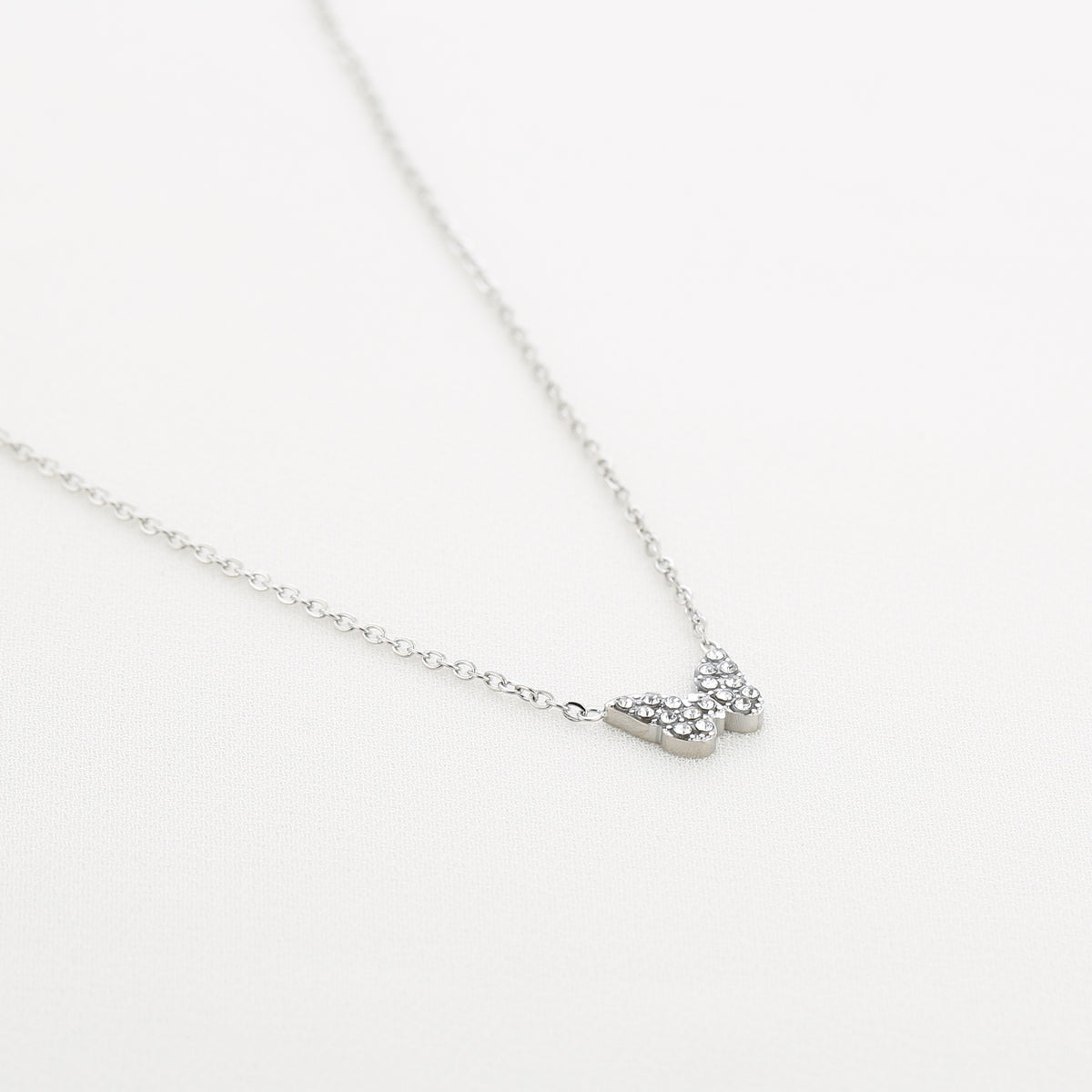 Ketting vlinder zilver