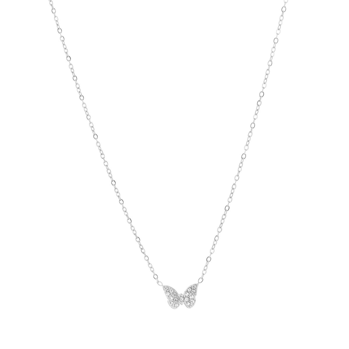 Ketting vlinder zilver