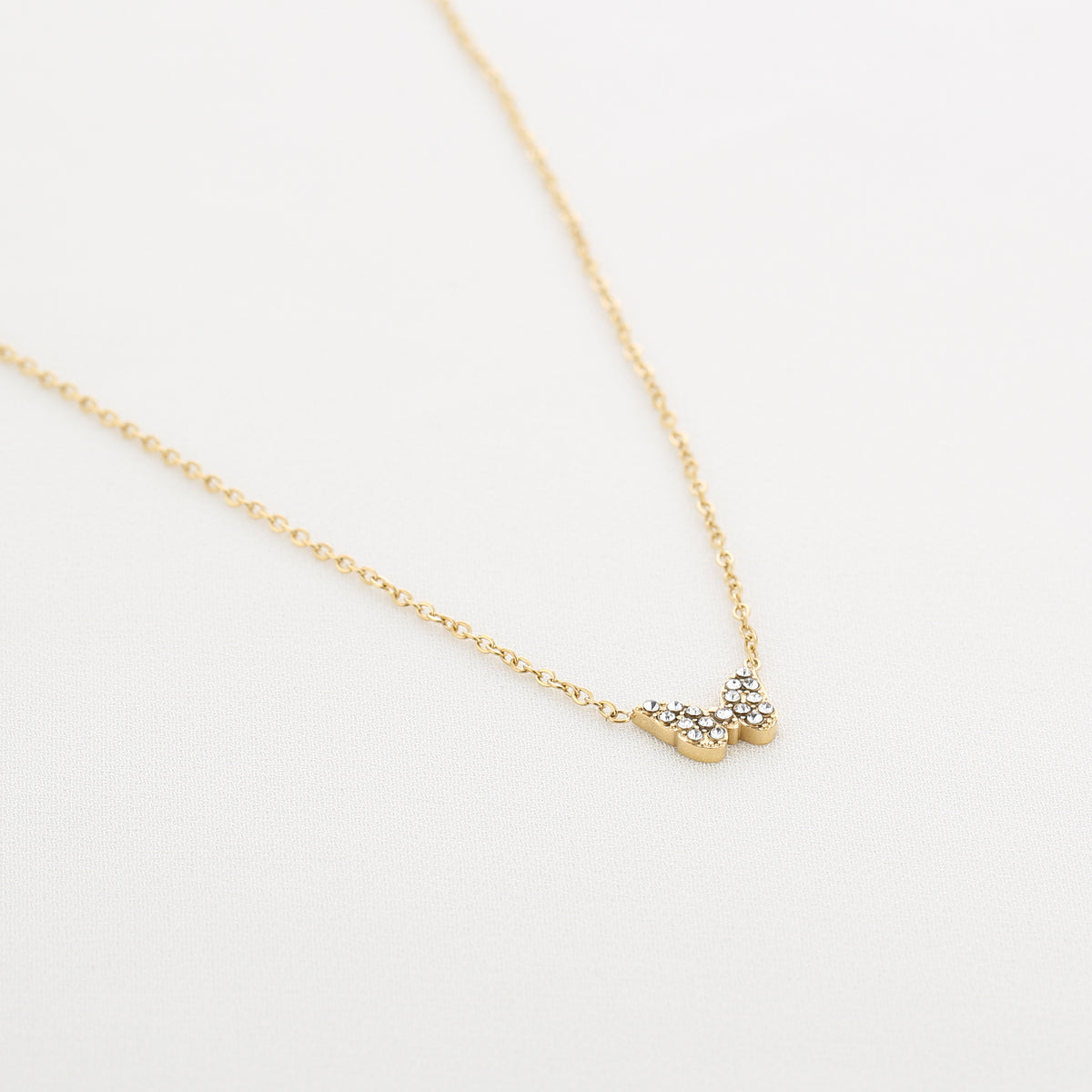 Ketting vlinder goud