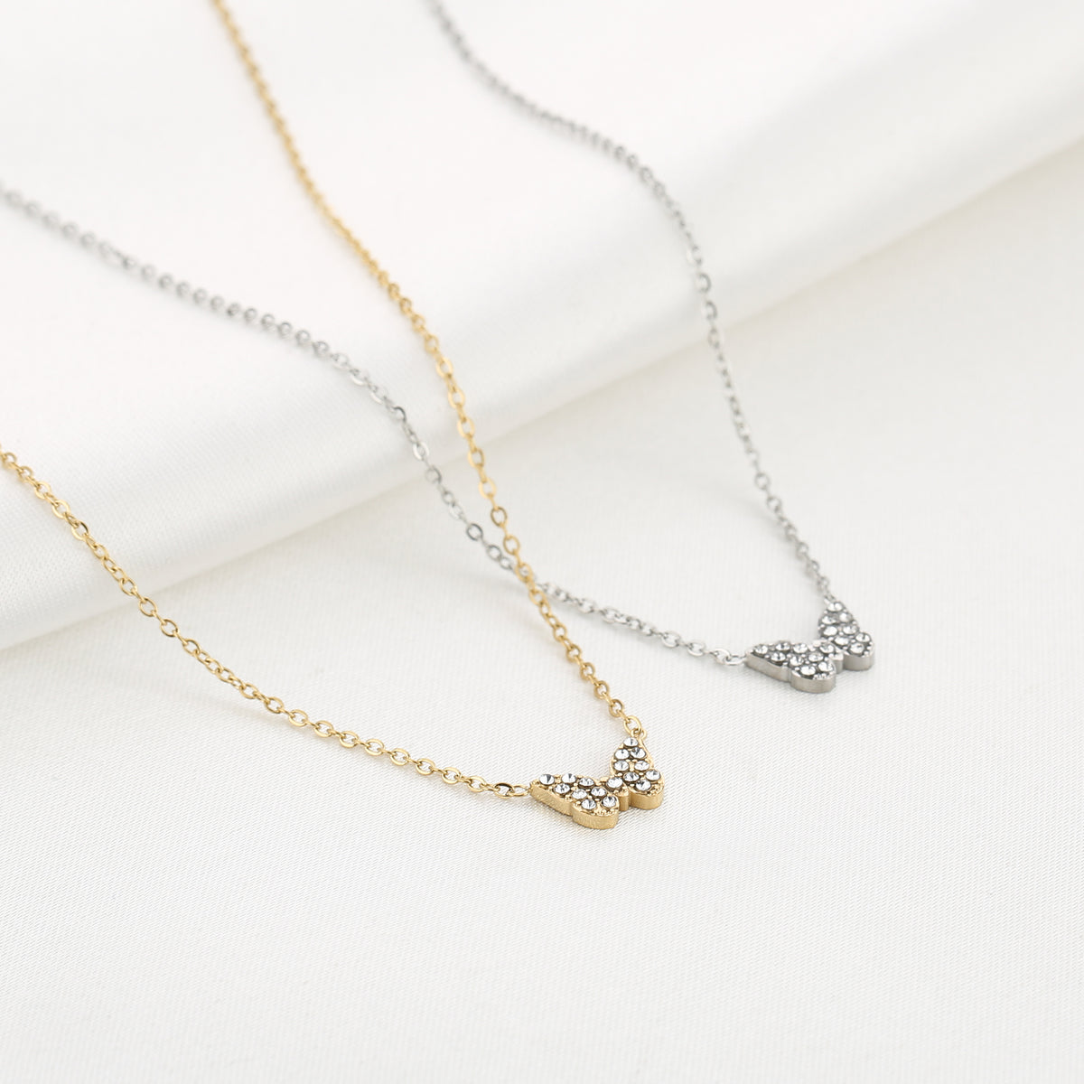 Ketting vlinder goud