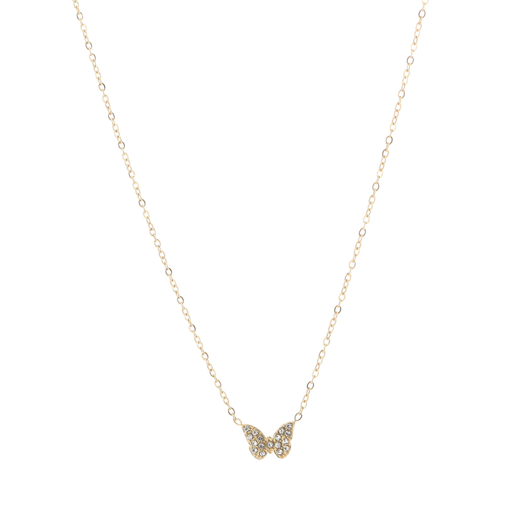 Ketting vlinder goud