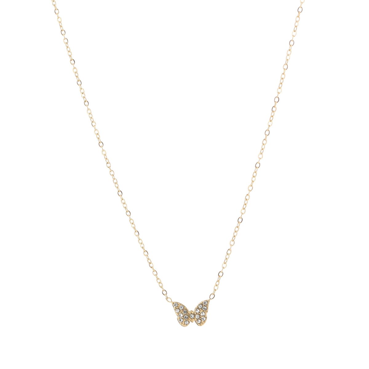 Ketting vlinder goud