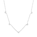 Ketting hartjes zilver