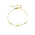 Armband met hartjes goud