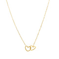 Ketting dubbel hart