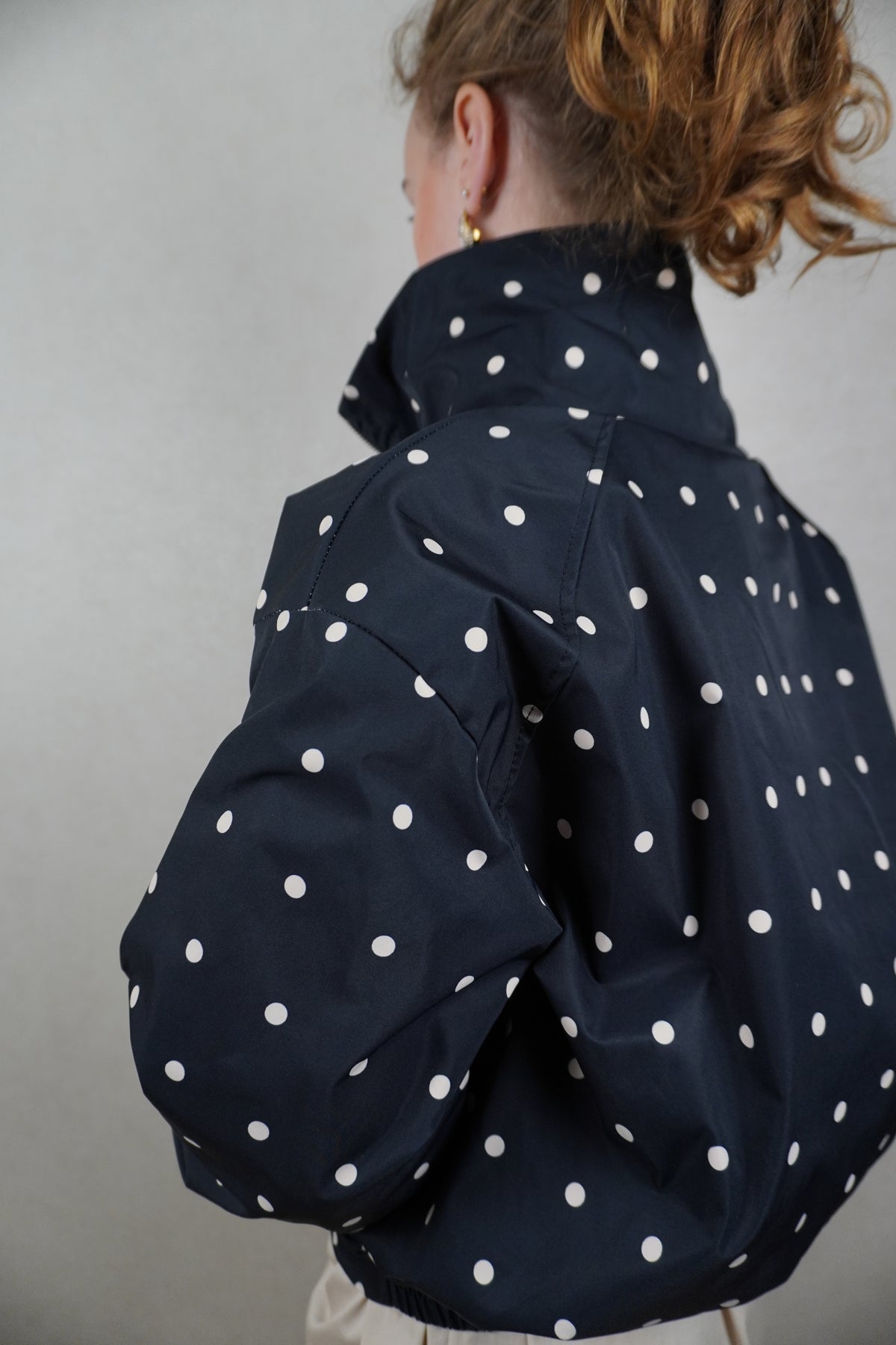 Jas Polkadot zwart