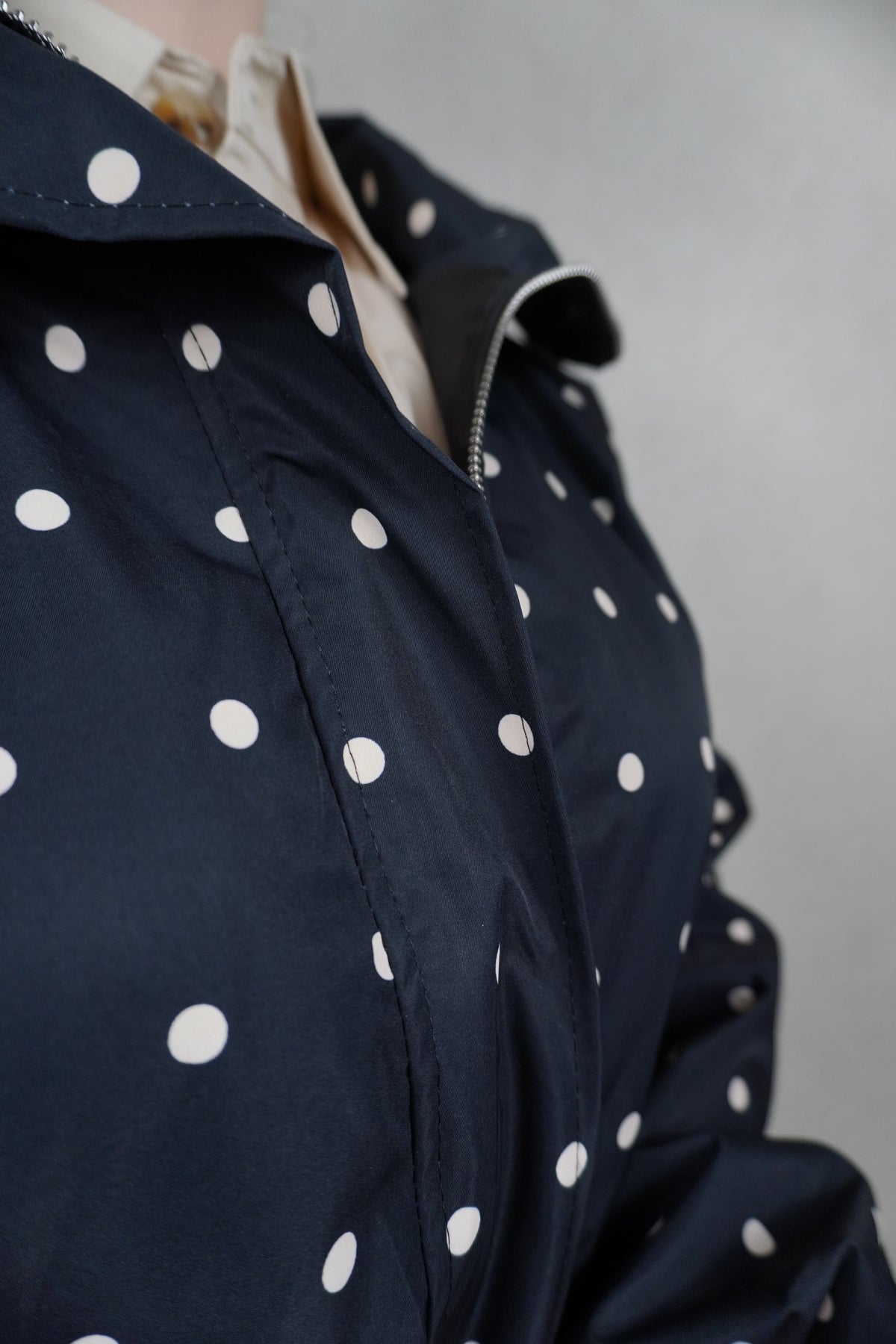 Jas Polkadot zwart