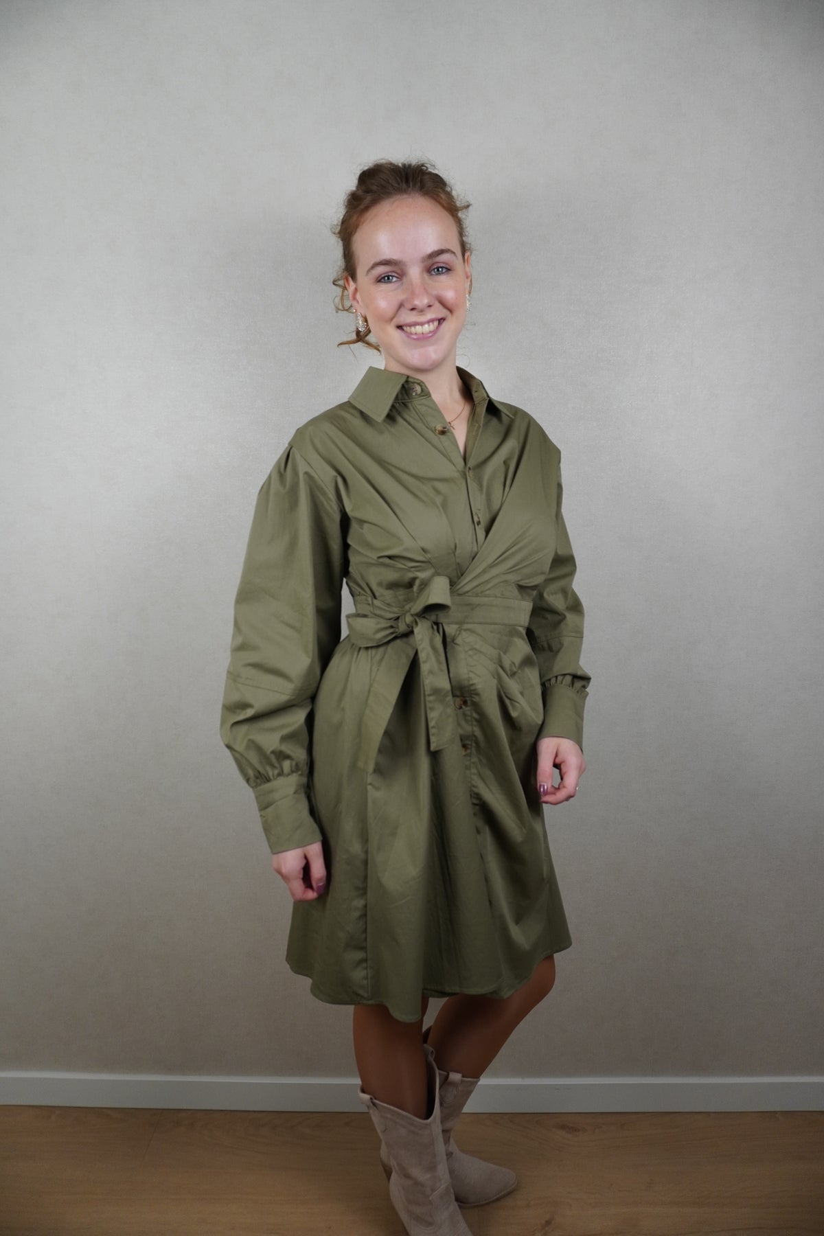 Jurk Stefanie Groen