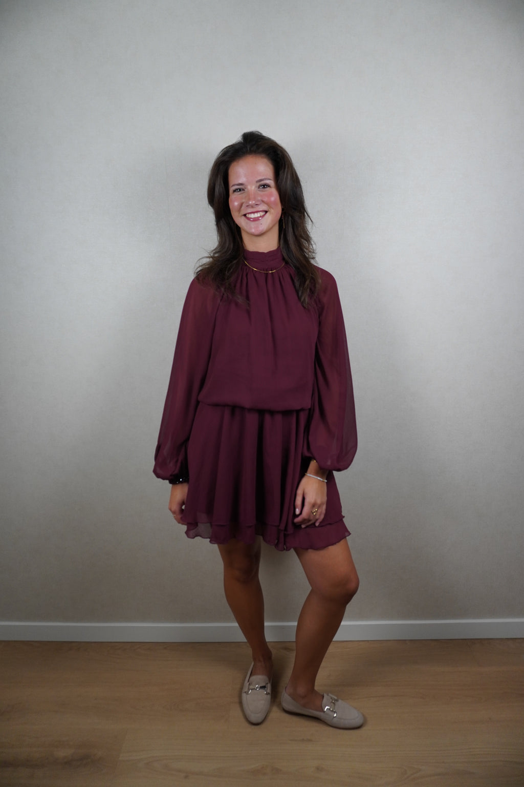 Jurk Rianne bordeaux