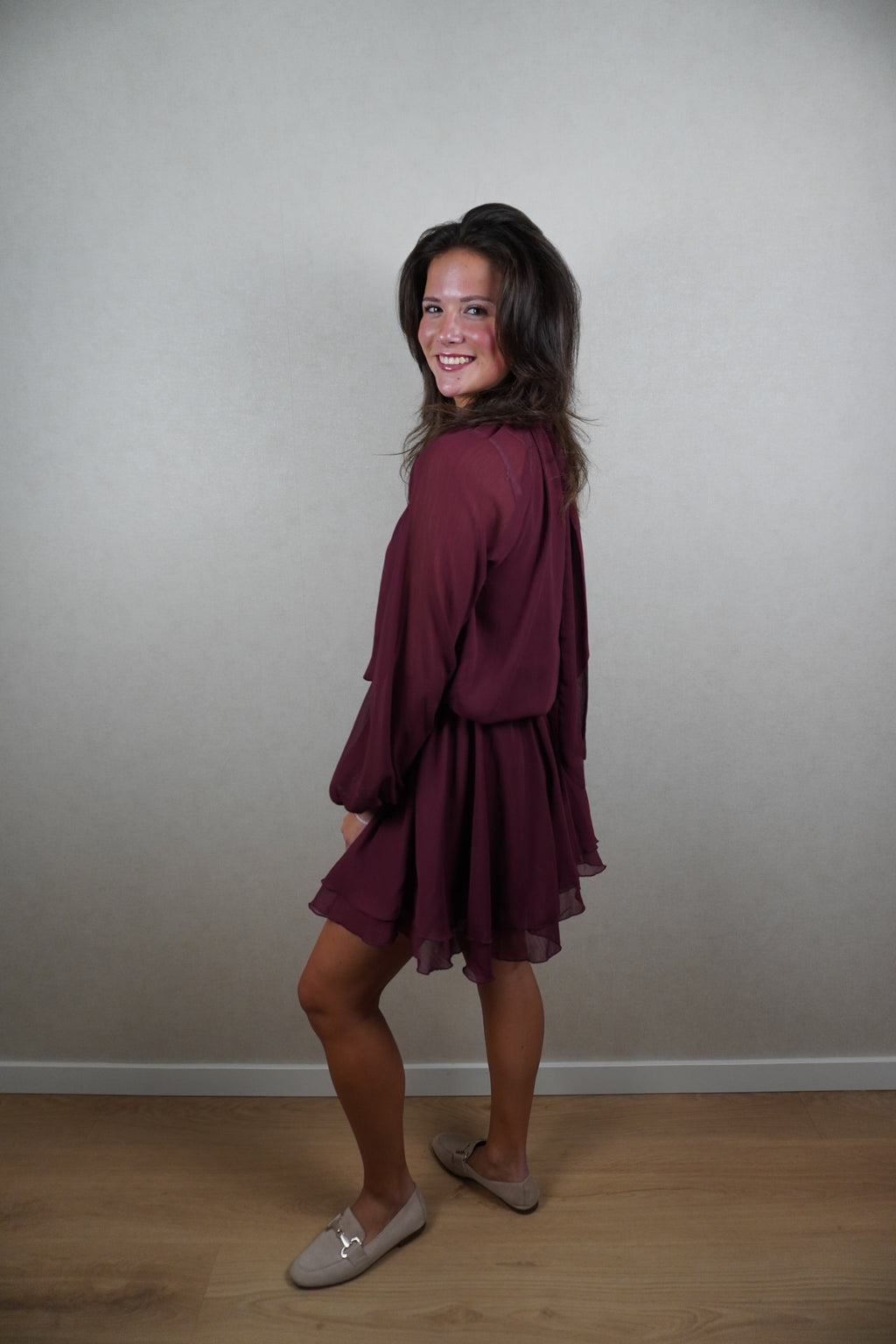 Jurk Rianne bordeaux