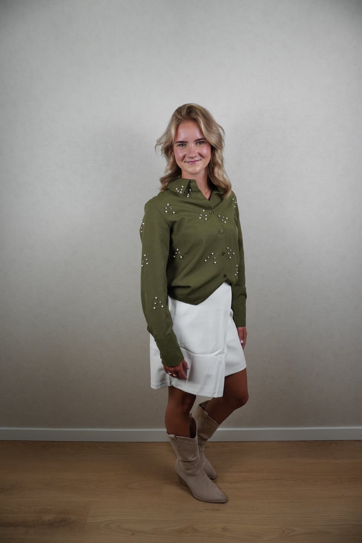 Blouse Roos groen