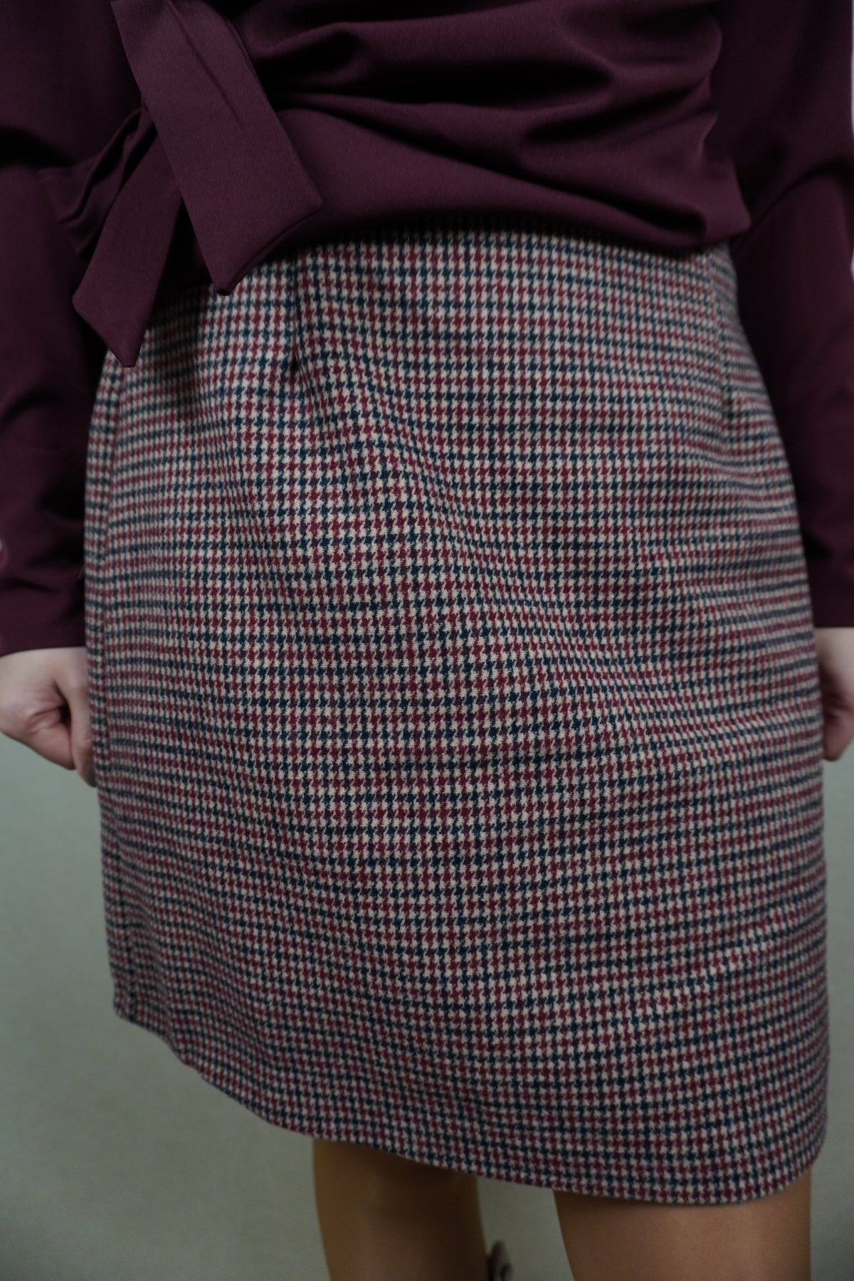 Rok Freekje rood geblokt