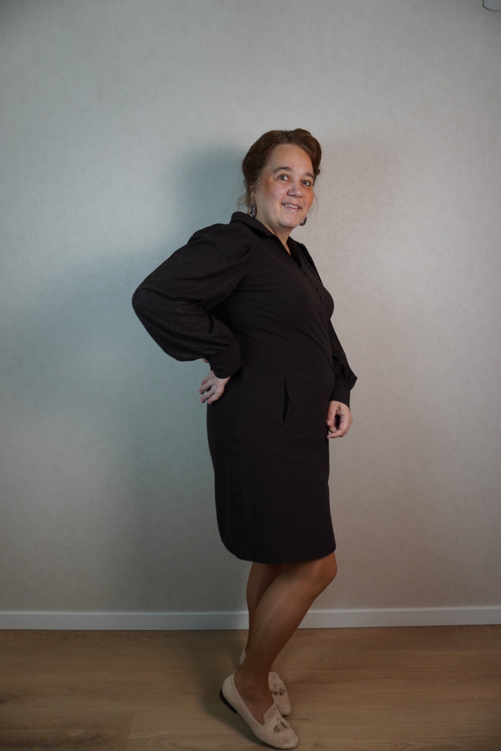 Jurk Triple Nine Loes bruin