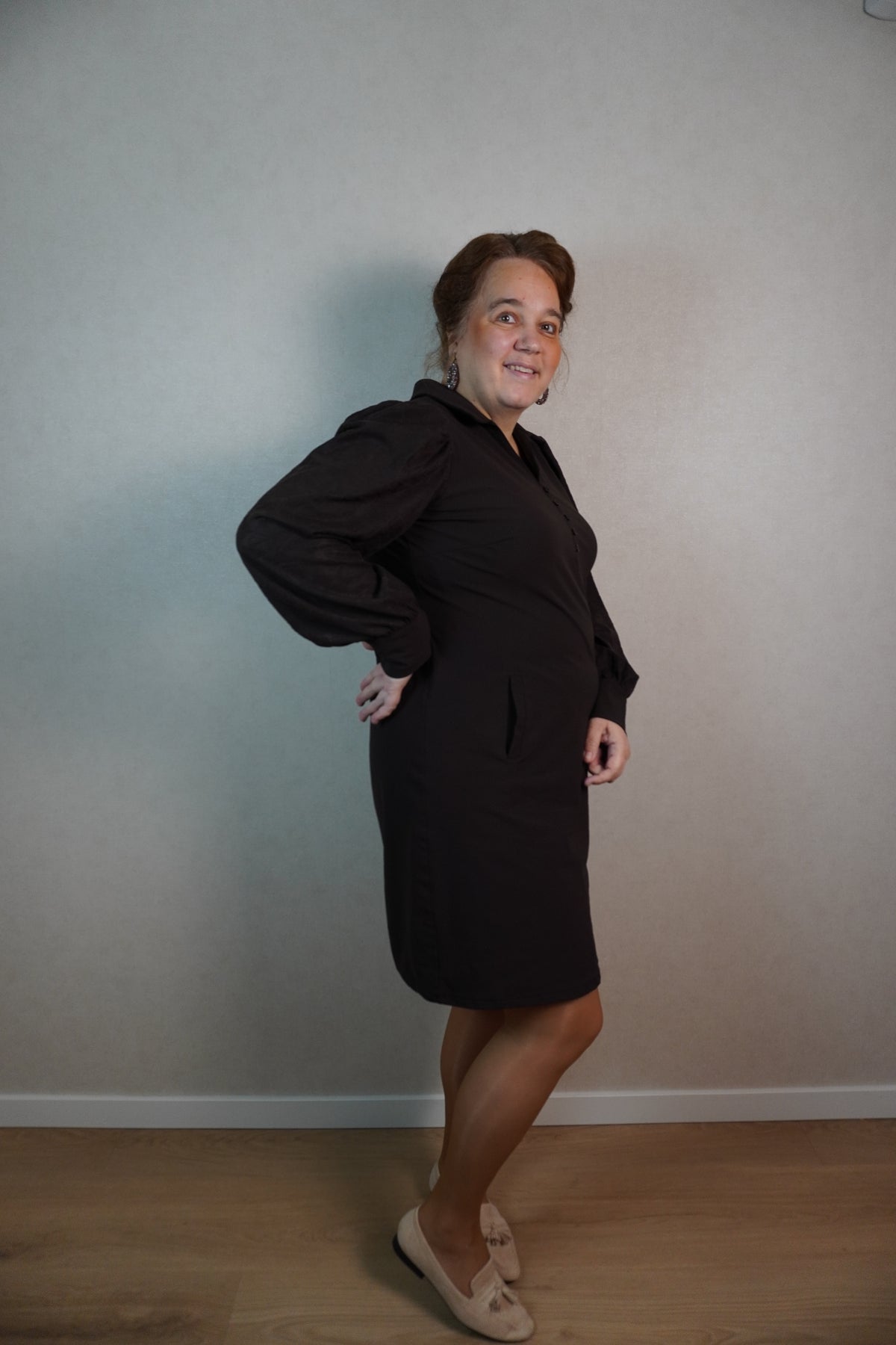 Jurk Triple Nine Loes bruin