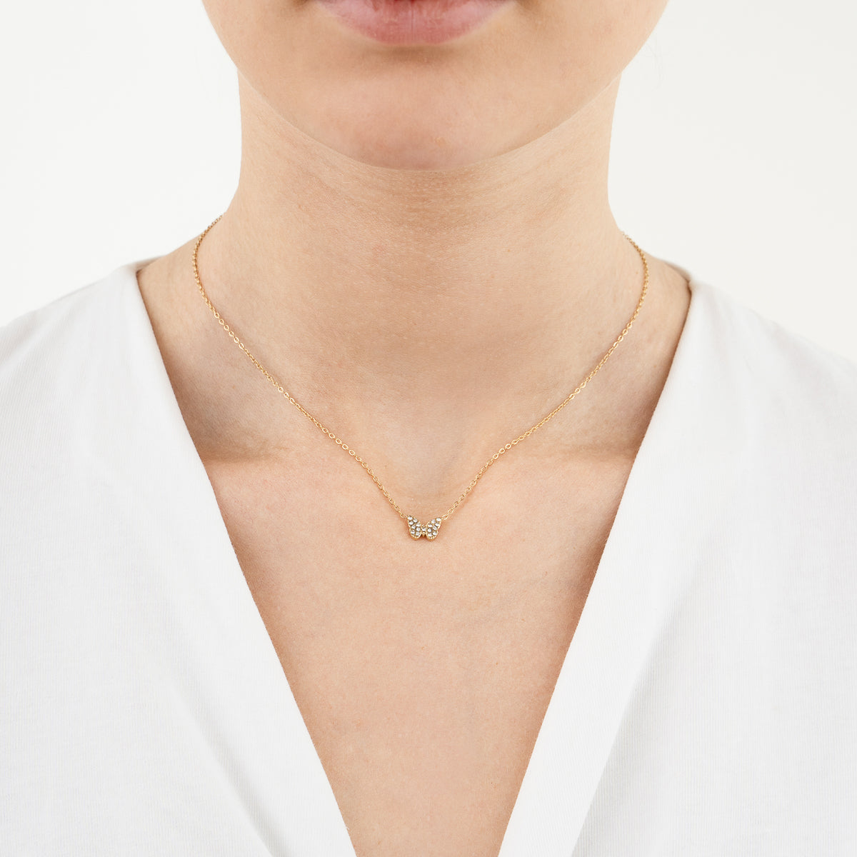 Ketting vlinder goud