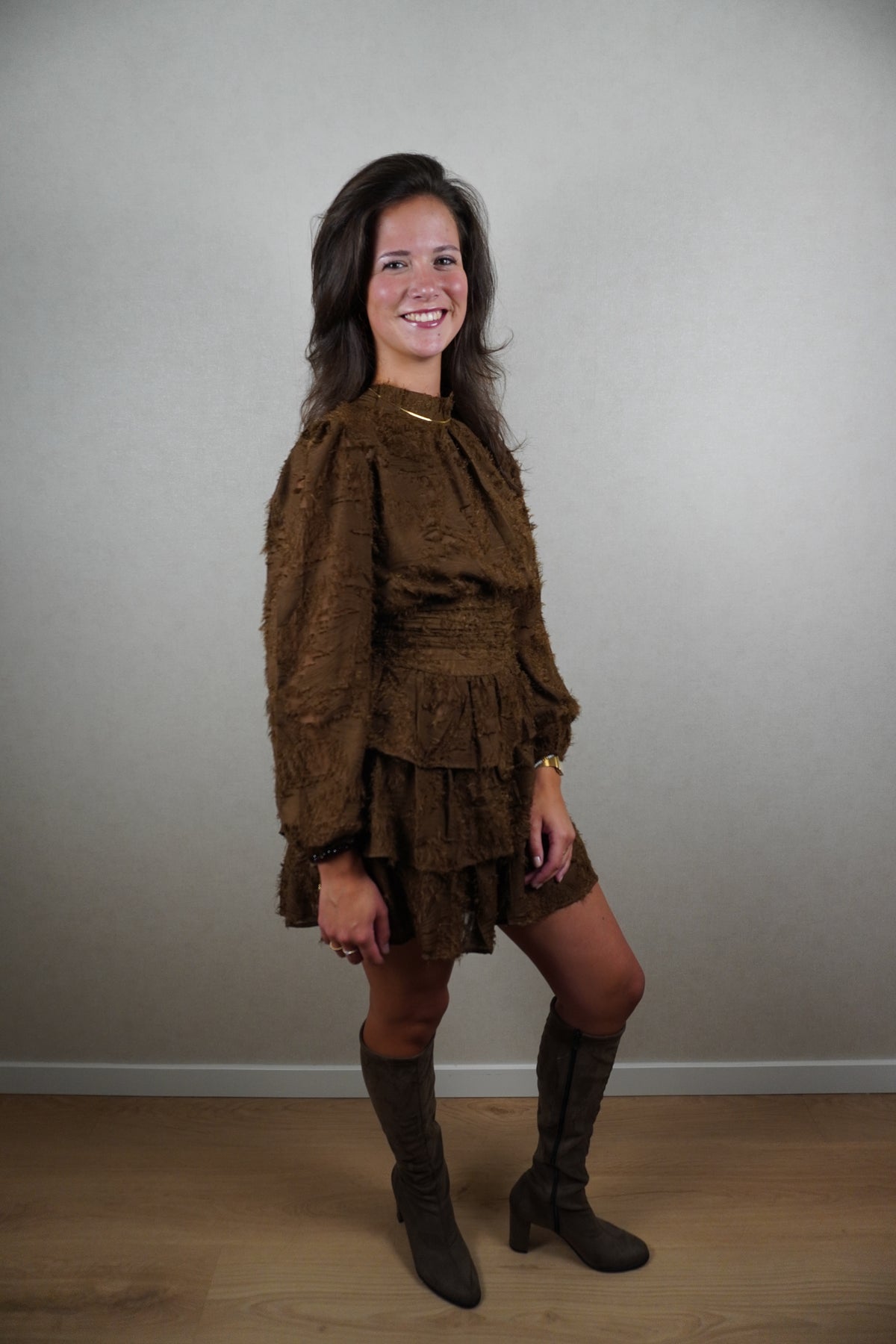 Jurk Clara Bruin