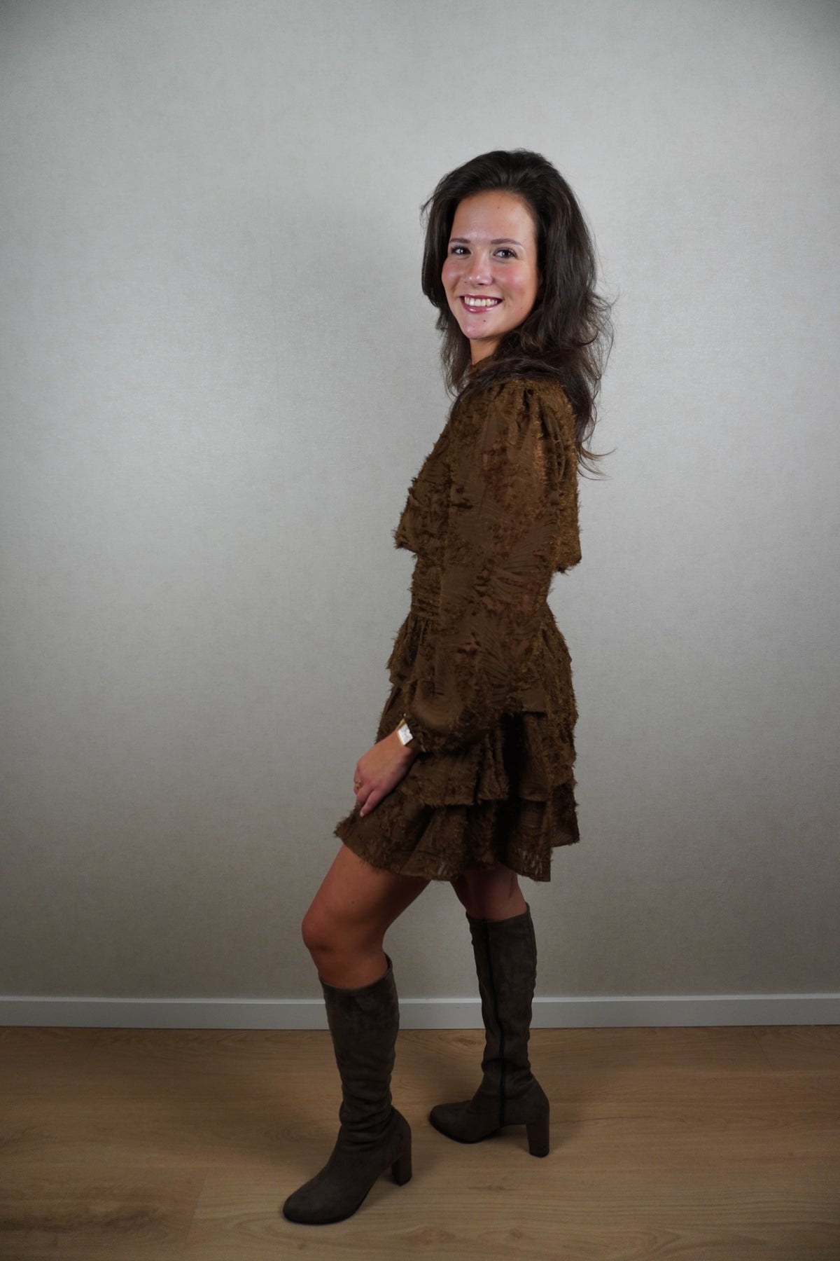 Jurk Clara Bruin