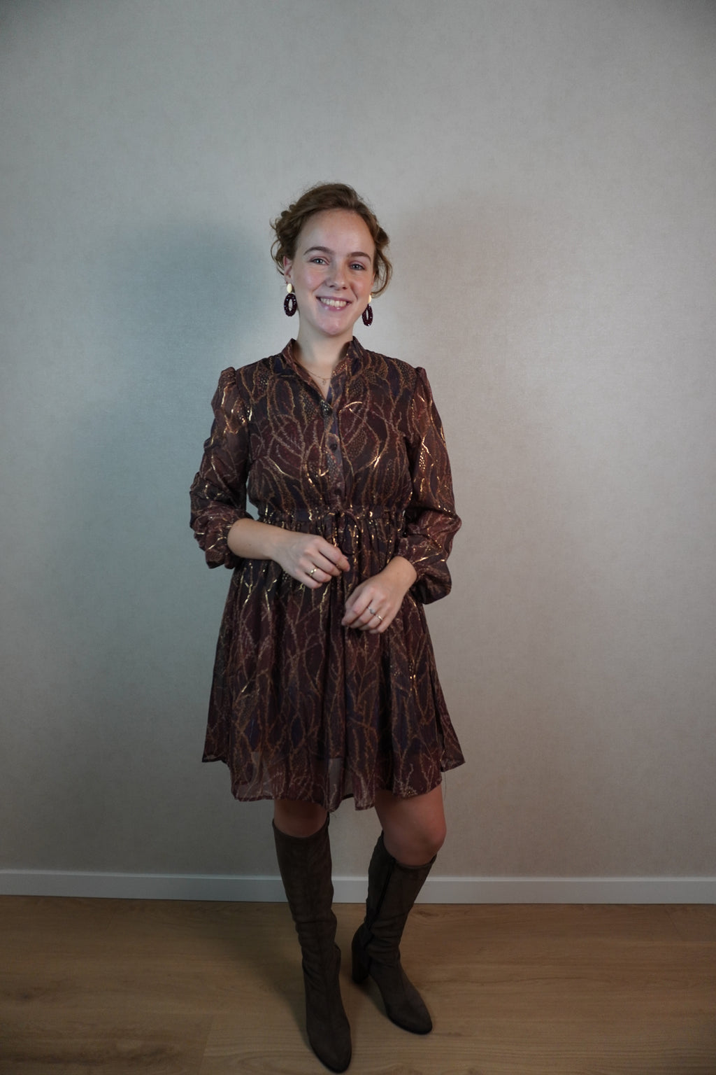 Jurk Eline Bruin