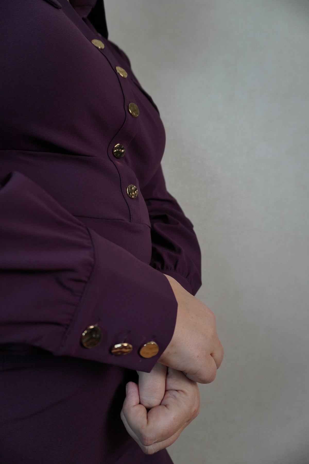 Jurk Triple Nine Marijke aubergine