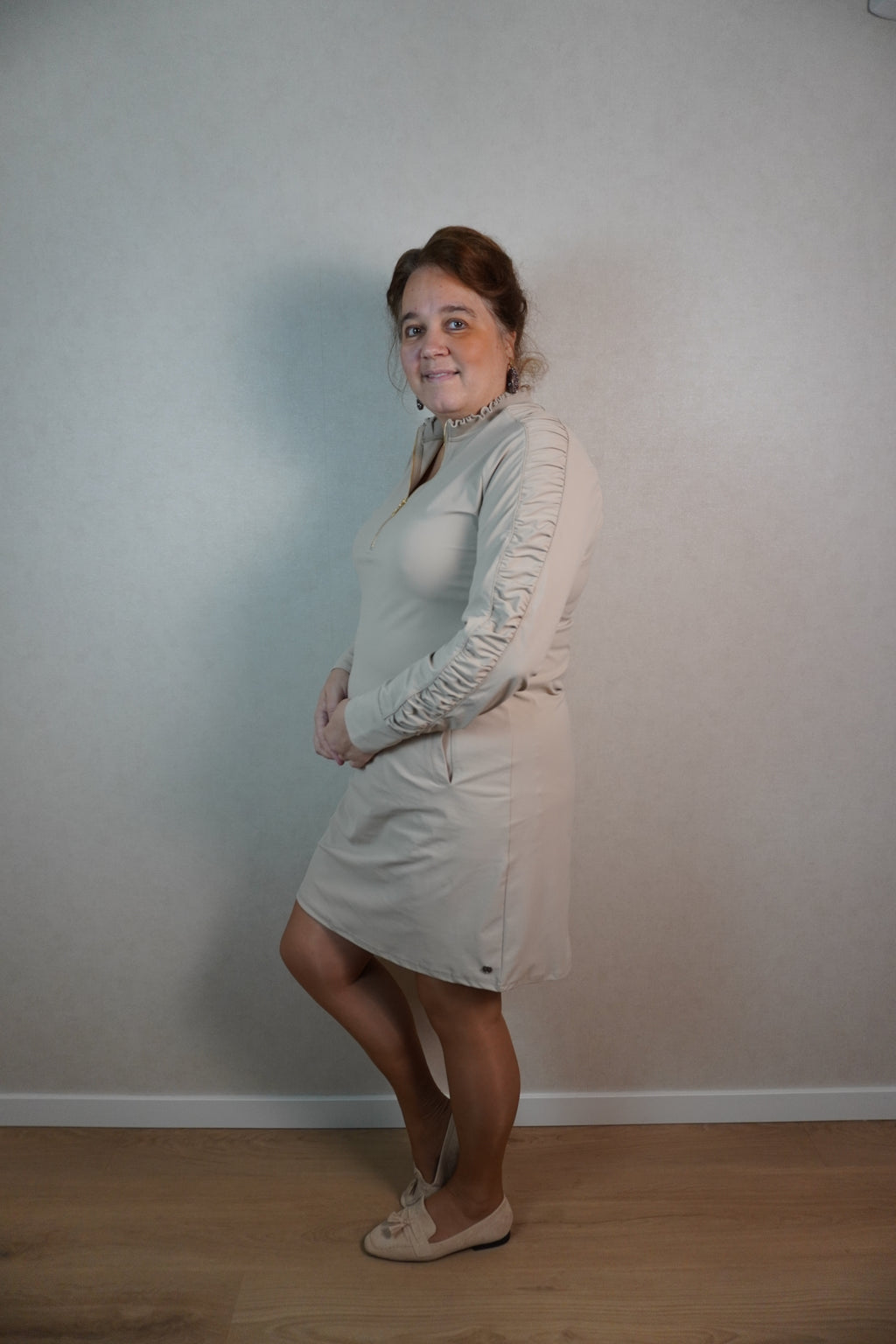 Jurk Triple Nine Hannah beige