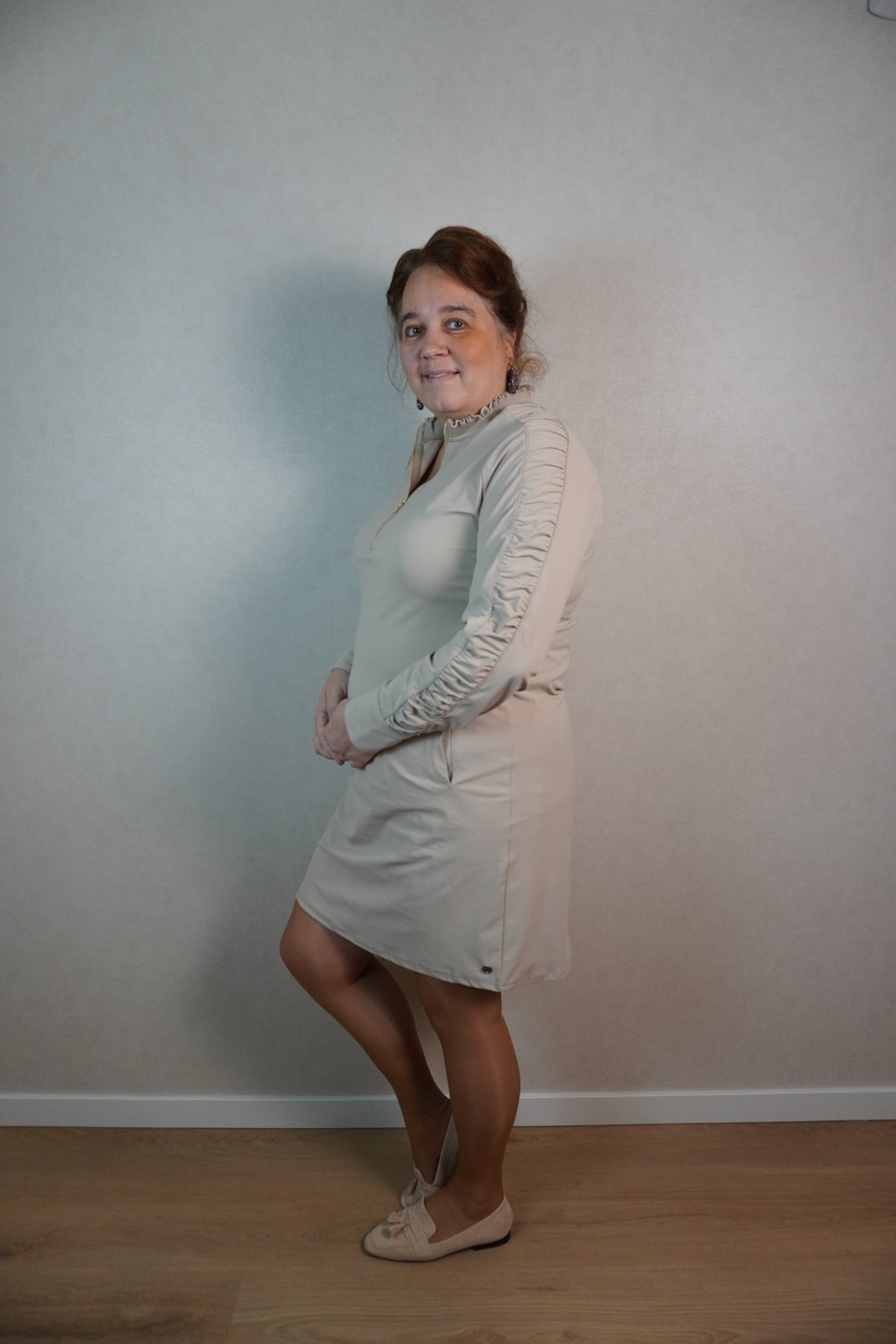 Jurk Triple Nine Hannah beige