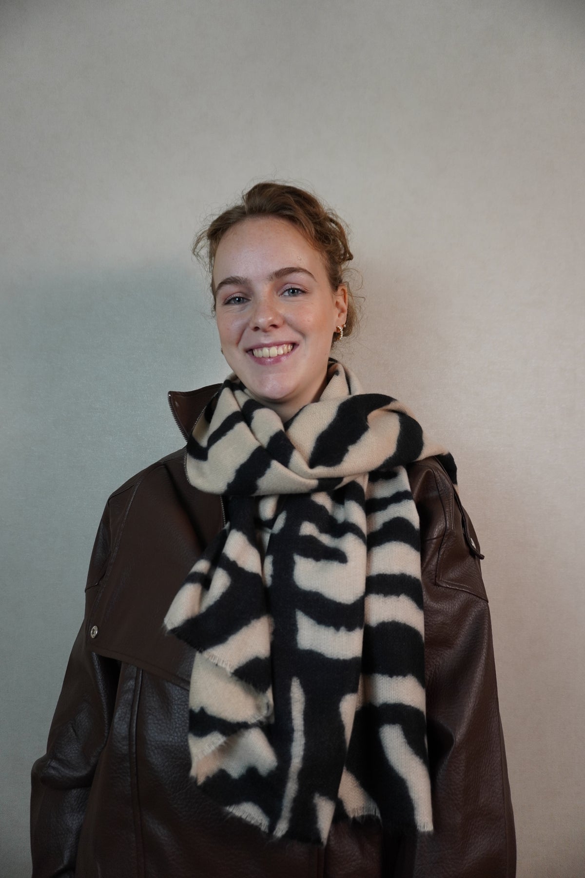 Sjaal Zebra zwart