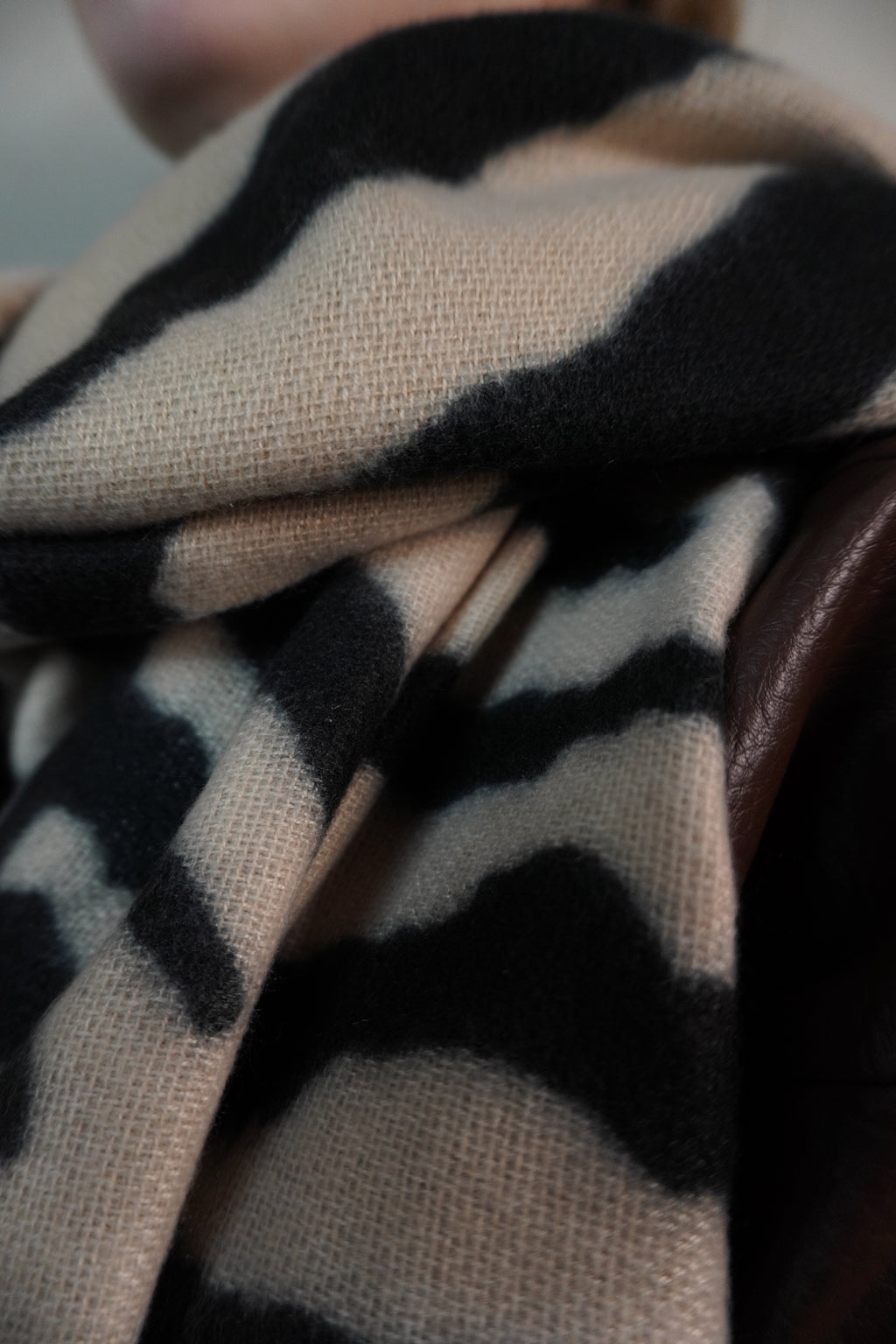 Sjaal Zebra zwart